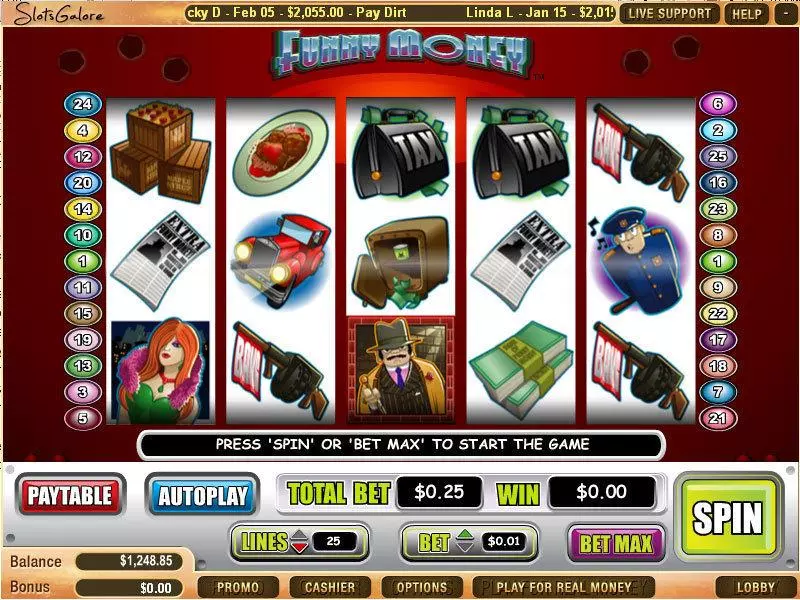 Funny Money Slots WGS Technology Free Spins