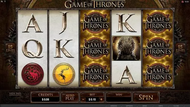 Game of Thrones - 15 Lines Slots Microgaming Free Spins