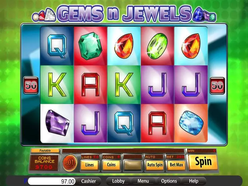 Gems n Jewels Slots Saucify Free Spins
