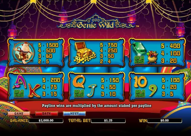 Genie Wild Slots NextGen Gaming Free Spins