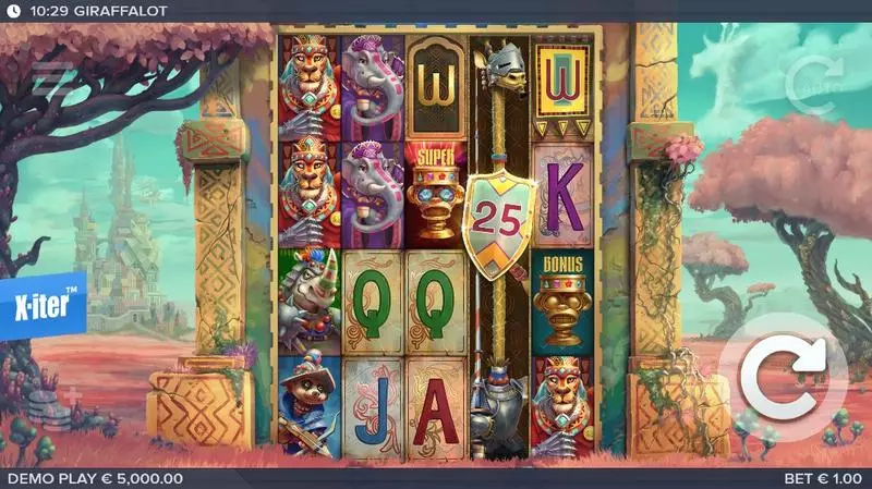 Giraffalot Slots Elk Studios Super SpinsWild LineX-iter