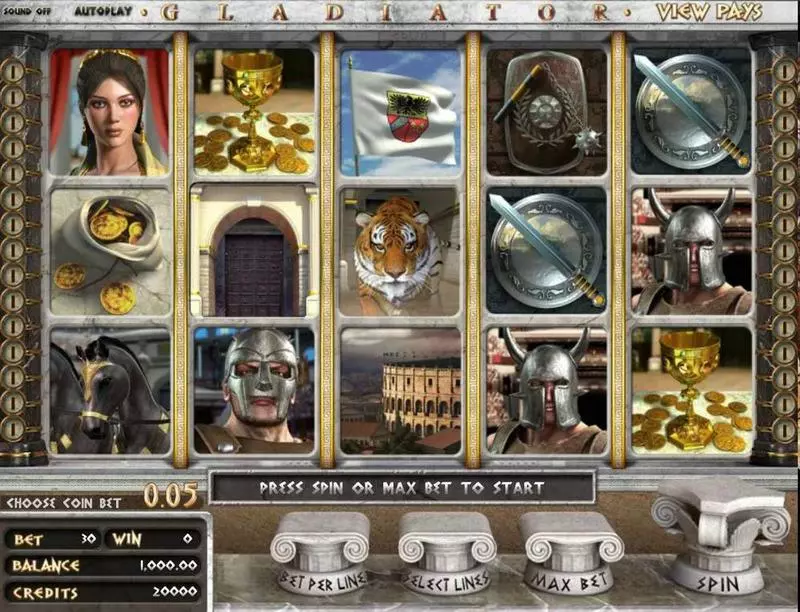 Gladiator Slots BetSoft Second Screen Game