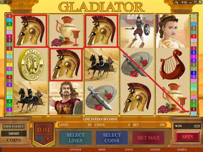 Gladiator Slots Microgaming Free Spins