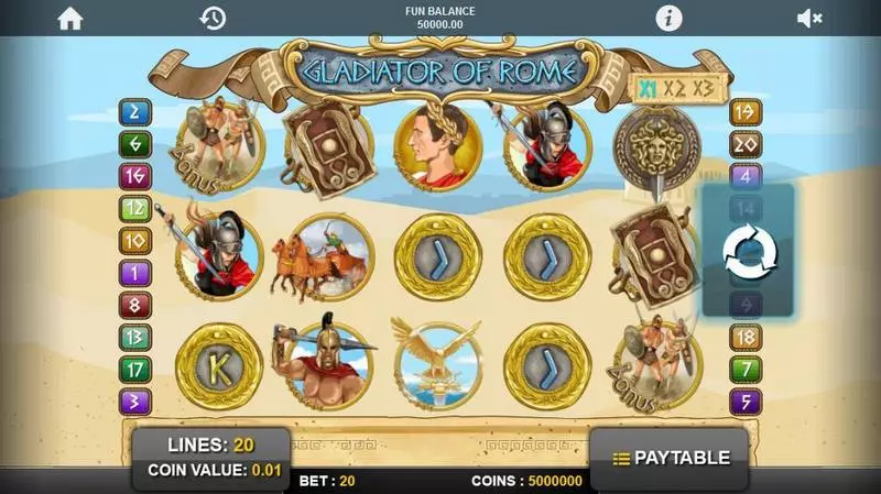Gladiators of Rome  Slots 1x2 Gaming Free Spins
