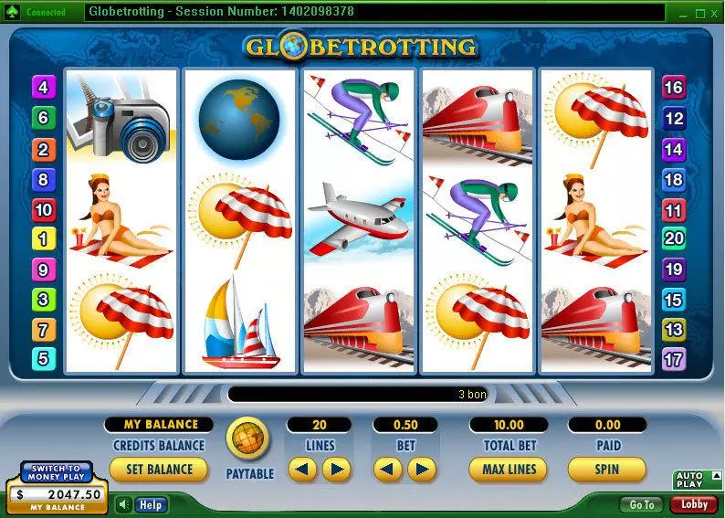 Globetrotting Slots 888 Second Screen Game