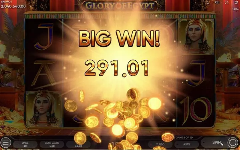 Glory of Egypt Slots Endorphina Bonus-Pop