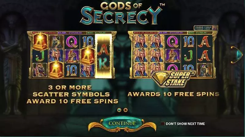 Gods of Secrecy Slots StakeLogic Free Spins