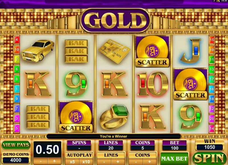 Gold Slots Big Time Gaming Free Spins