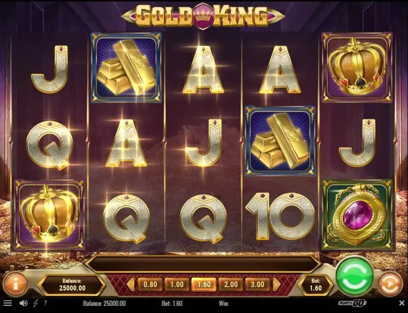 Gold King Slots Play'n GO Free Spins