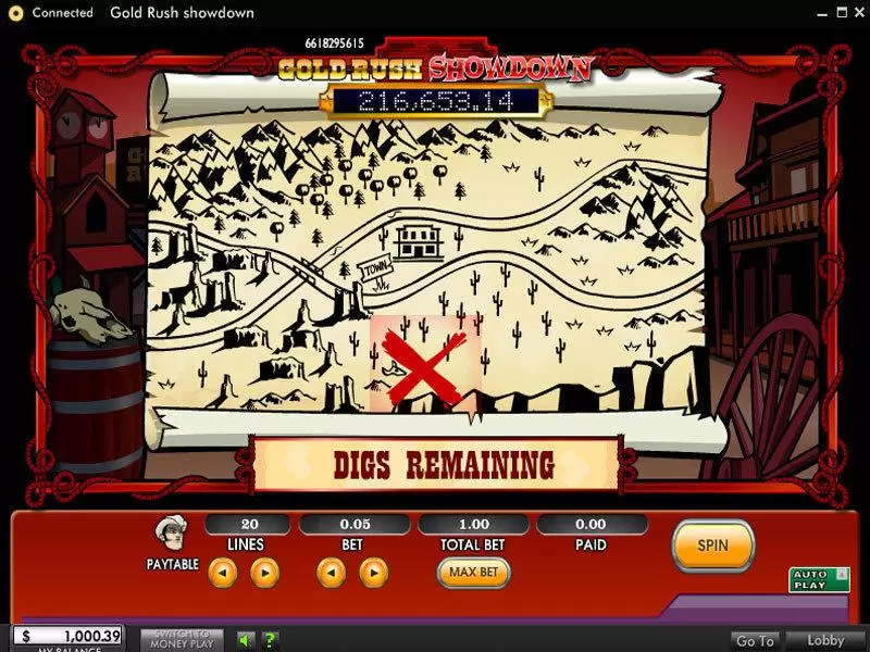 Gold Rush Showdown Slots 888 Second Screen Game