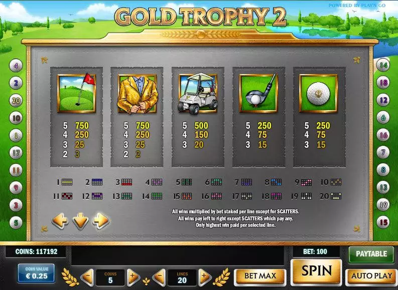 Gold Trophy 2 Slots Play'n GO Free Spins