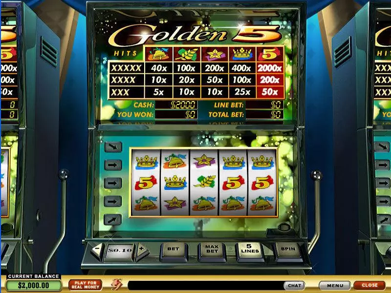 Golden 5 Slots PlayTech 