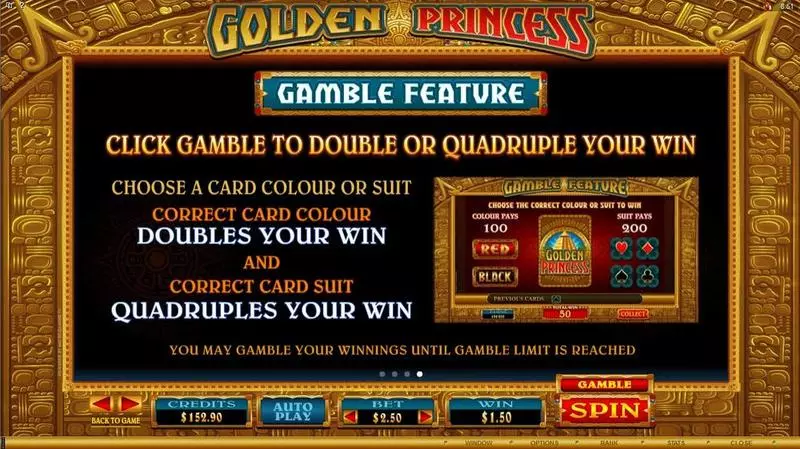 Golden Princess Slots Microgaming Free Spins