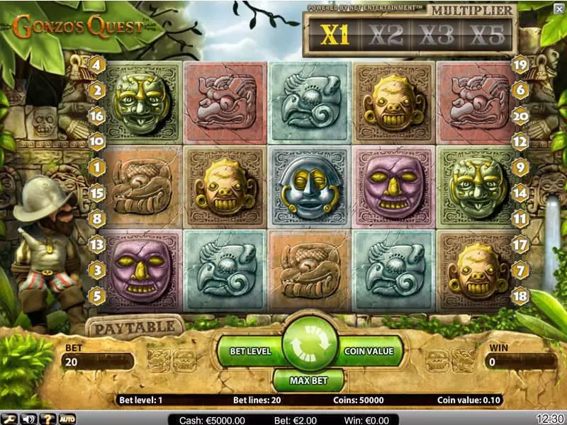 Gonzo's Quest Slots NetEnt Free Spins