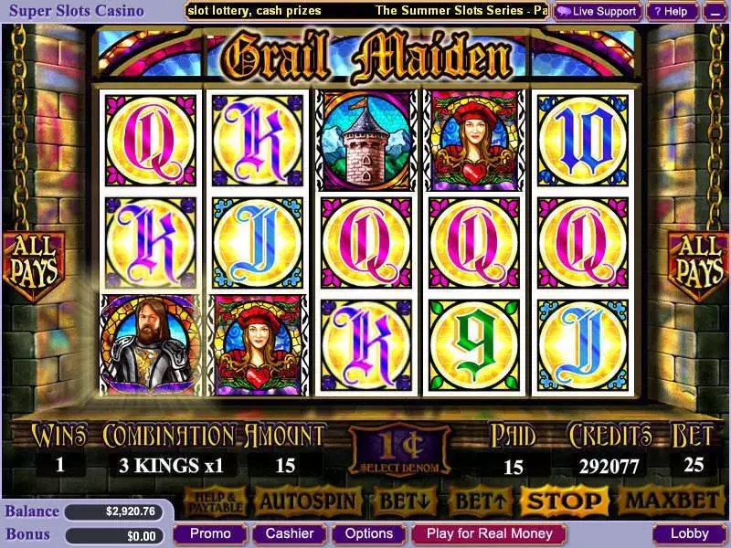 Grail Maiden Slots WGS Technology Free Spins