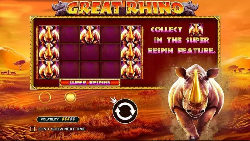 Great Rhino Slots Pragmatic Play Free Spins