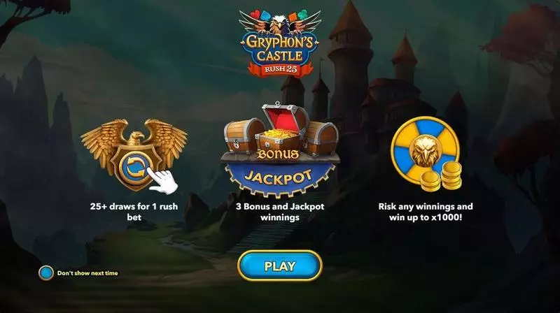 Gryphon's Castle Rush 25 Slots Mascot Gaming Jackpot bonus game