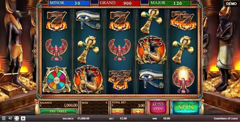 Guardians of Luxor Slots Red Rake Gaming Re-Spin