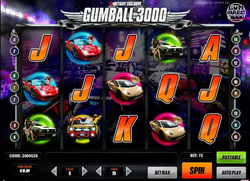 Gumball 3000 Slots Play'n GO On Reel Game