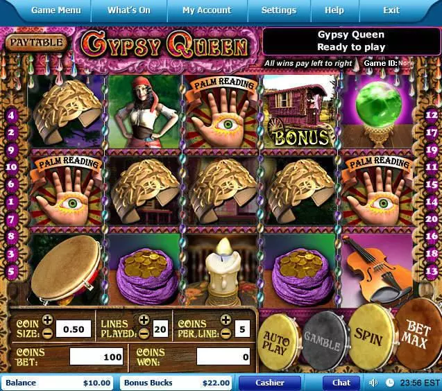Gypsy Queen Slots Leap Frog Free Spins