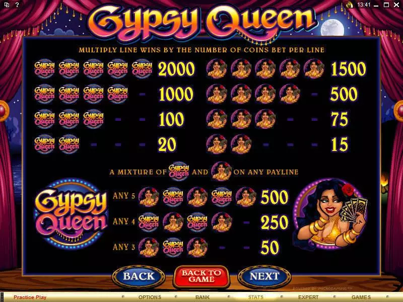 Gypsy Queen Slots Microgaming Free Spins