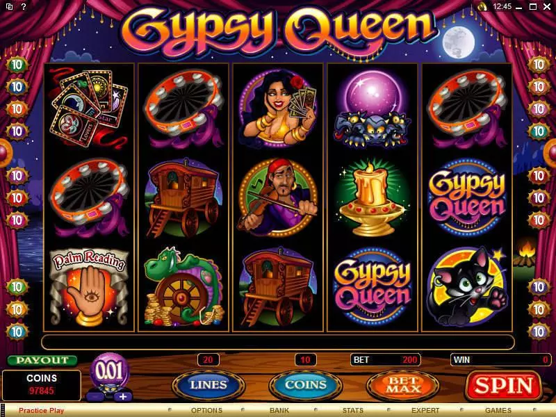 Gypsy Queen Slots Microgaming Free Spins