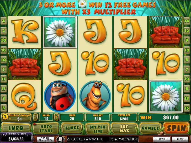 Happy Bugs Slots PlayTech Free Spins
