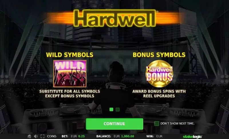 Hardwell Slots StakeLogic Free Spins