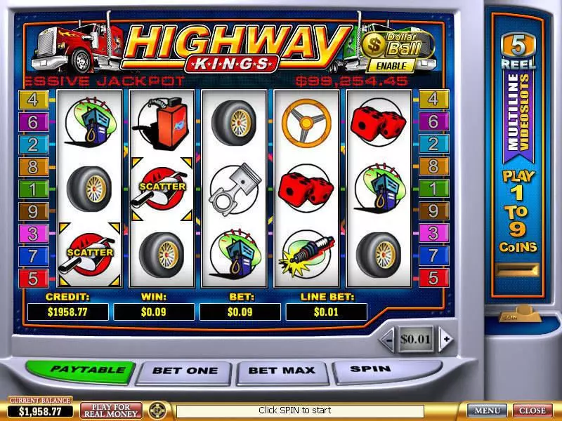 Highway Kings Slots PlayTech Second Screen Game