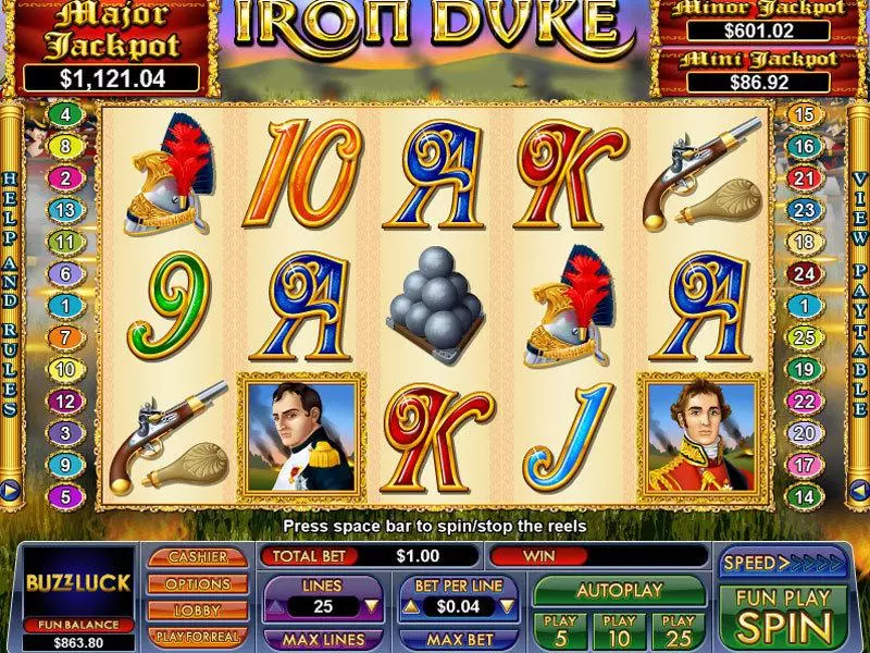 Iron Duke Slots NuWorks Free Spins