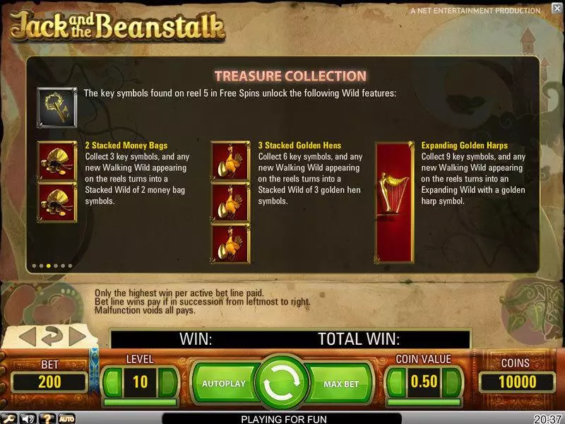 Jack and the Beanstalk Slots NetEnt Free Spins