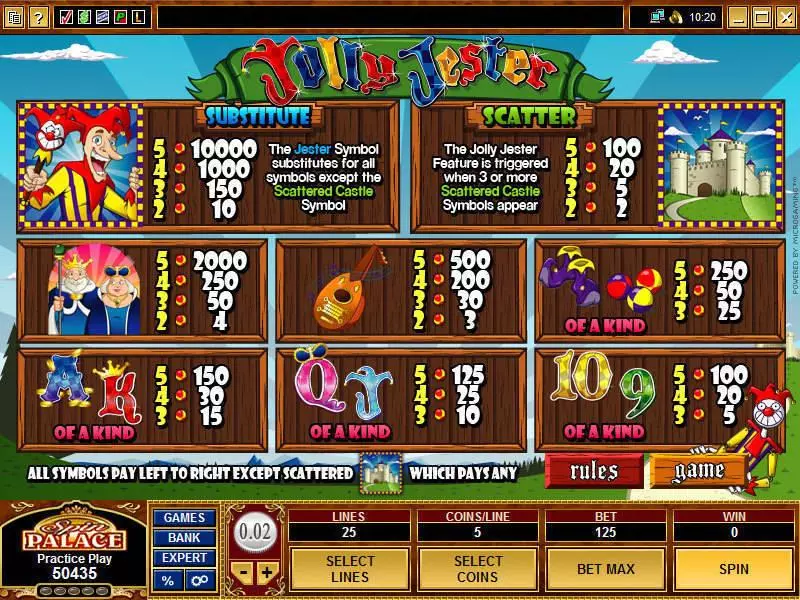 Jolly Jester Slots Microgaming Free Spins