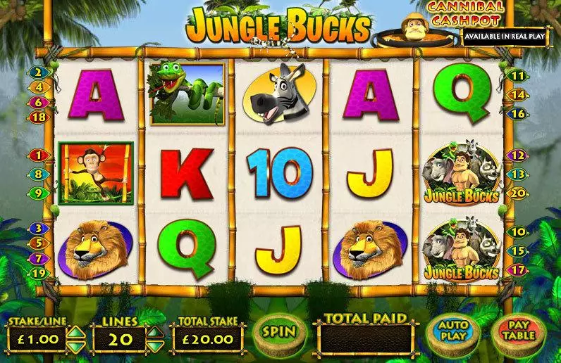 Jungle Bucks Slots Inspired Free Spins