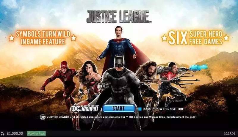 Justice League Slots PlayTech Free Spins