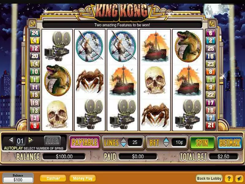 King Kong Slots NeoGames Free Spins