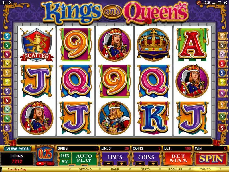Kings and Queens Slots Microgaming Free Spins