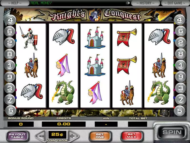Knight's Conquest Slots DGS Second Screen Game