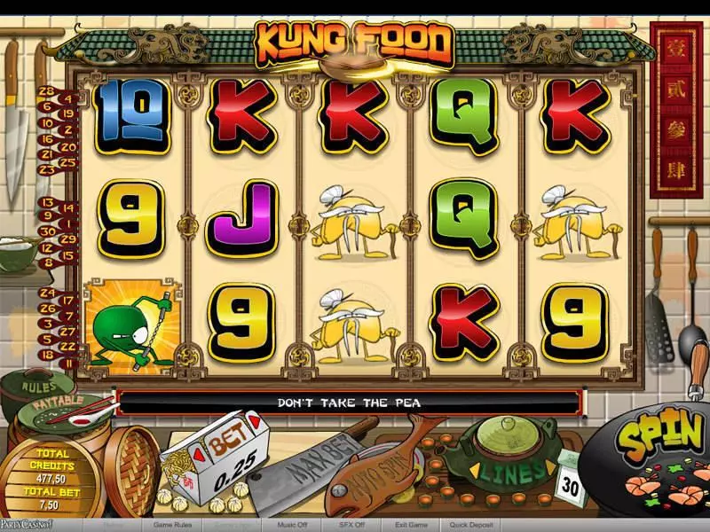 Kung Food Slots bwin.party Second Screen Game
