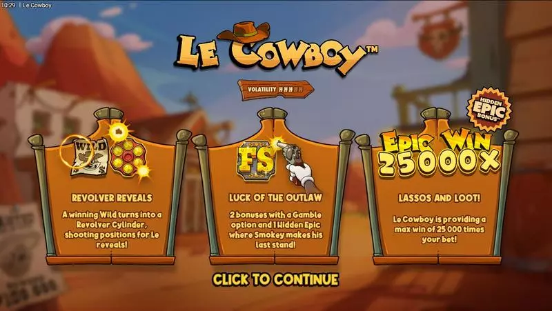 Le Cowboy Slots Hacksaw Gaming Bonus GameFree Spins