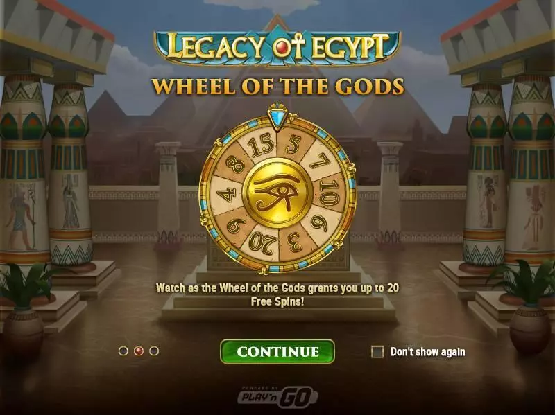 Legacy of Egypt Slots Play'n GO Free Spins