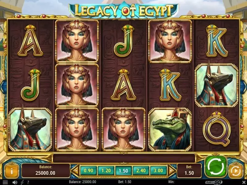 Legacy of Egypt Slots Play'n GO Free Spins