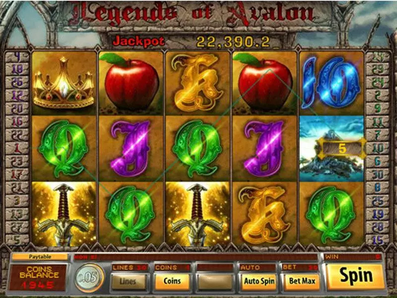 Legends of Avalon Slots Saucify Free Spins