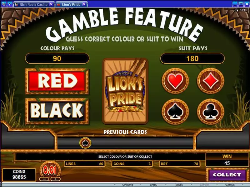 Lion's Pride Slots Microgaming Free Spins