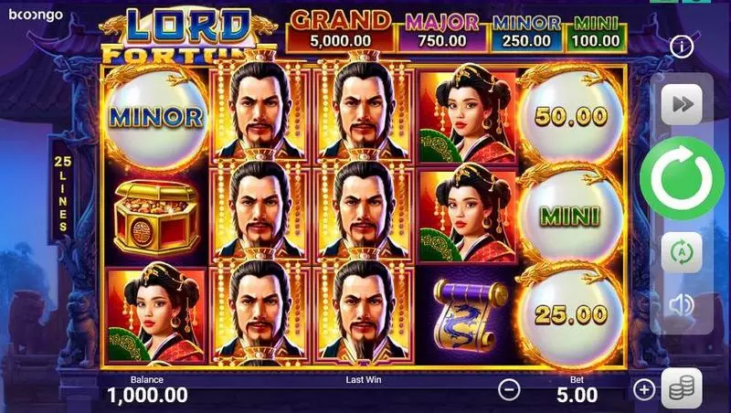 Lord Fortune Slots Booongo Free Spins