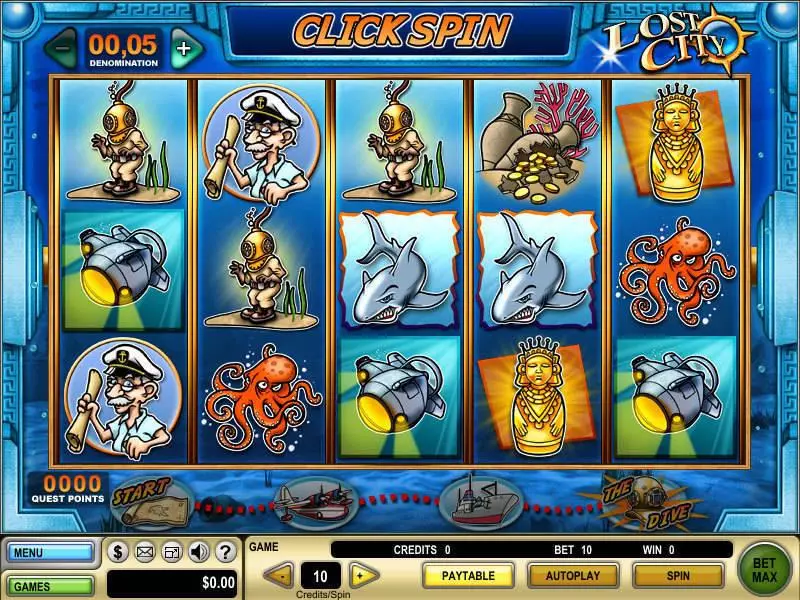 Lost City Slots GTECH Free Spins