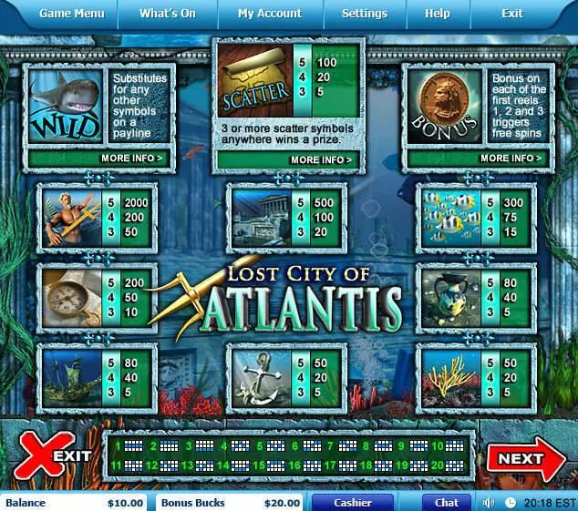 Lost City of Atlantis Slots Leap Frog Free Spins