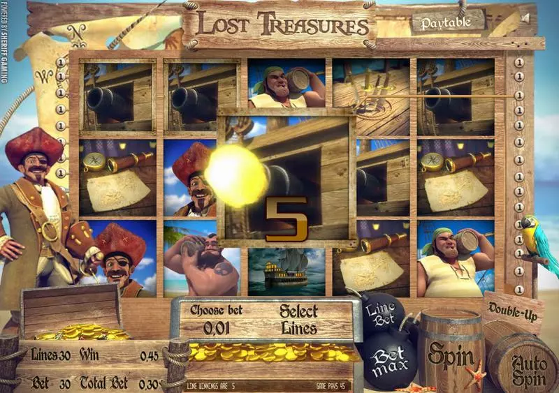 Lost Treasures Slots Sheriff Gaming Multi Level