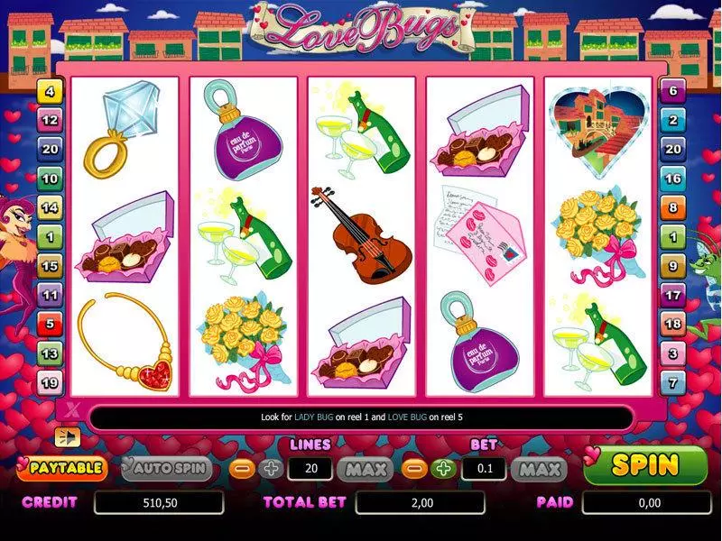 Love Bugs Slots bwin.party Free Spins