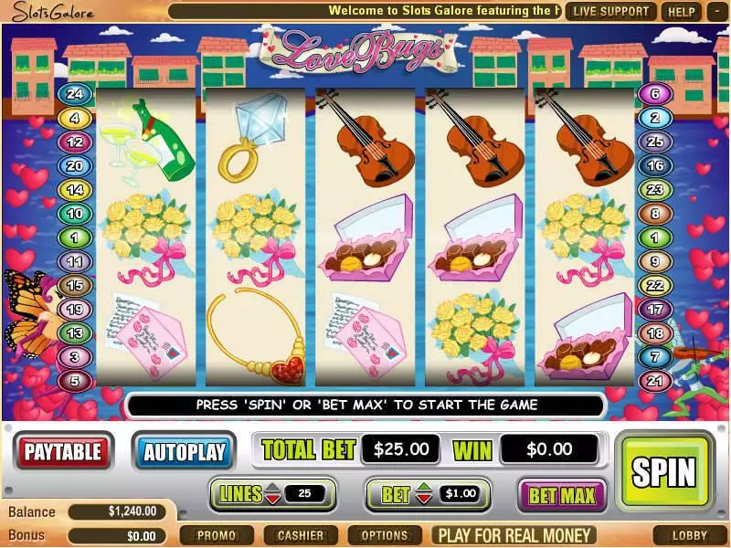 Love Bugs Slots WGS Technology Free Spins