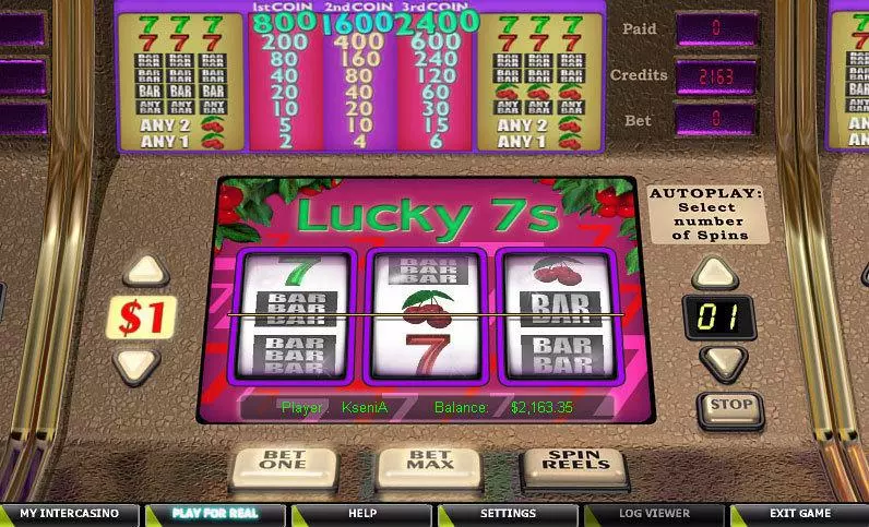 Lucky 7s Slots CryptoLogic 